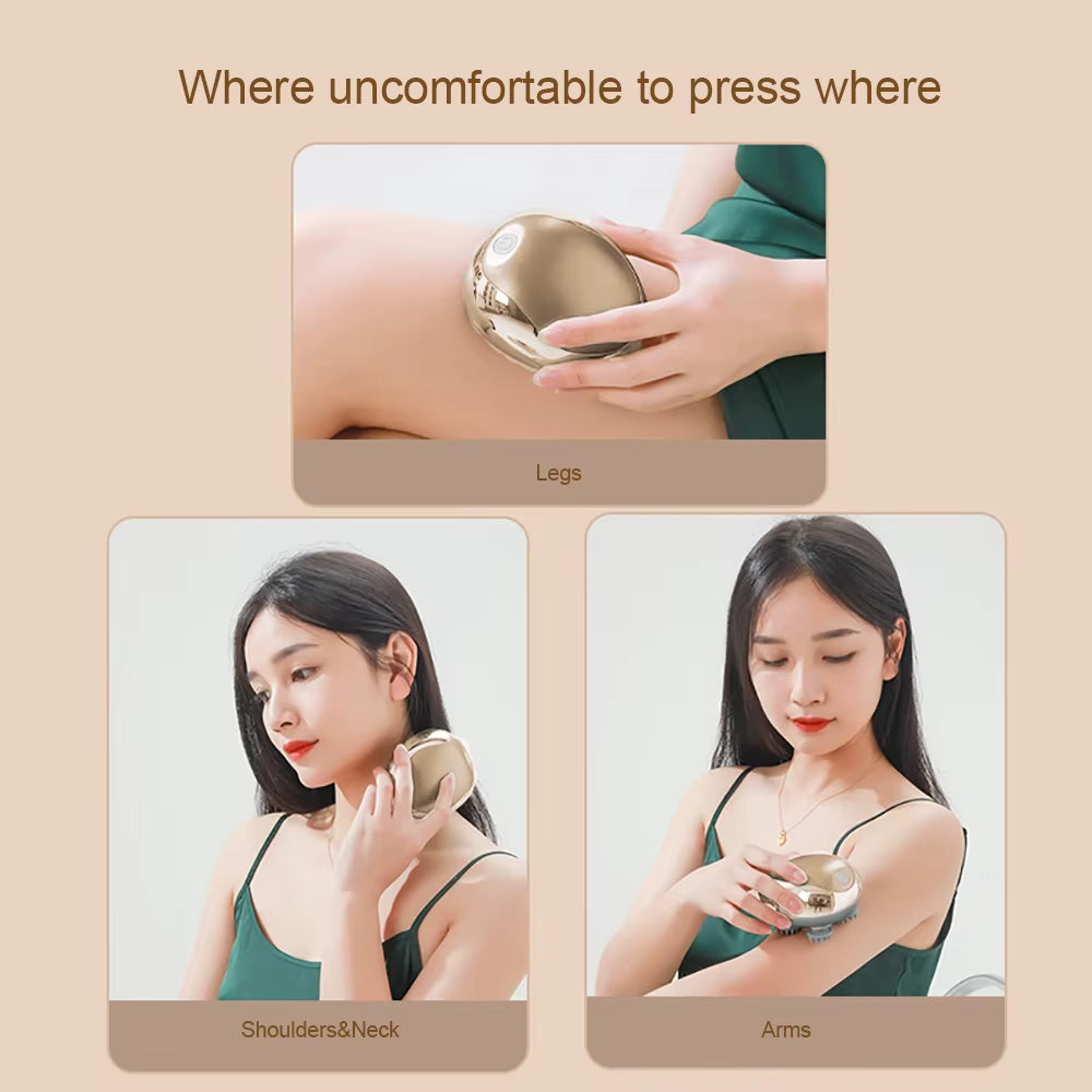 Electric Scalp Vibration Kneading Head Massager Device Muscles Massage Stimulate Blood Circulation and Banish Weariness Relax