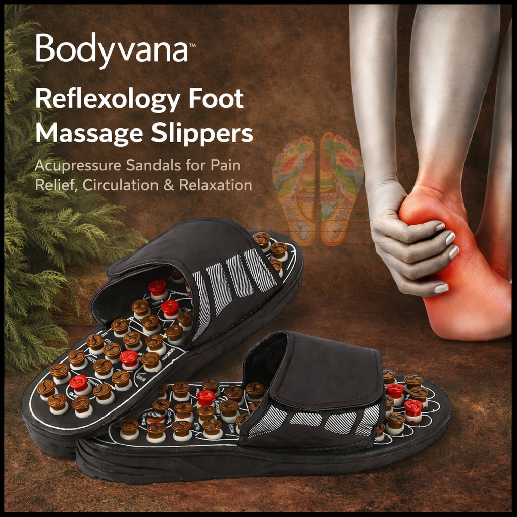Bodyvana™ Reflexology Massage Slippers – Acupressure Foot Sandals