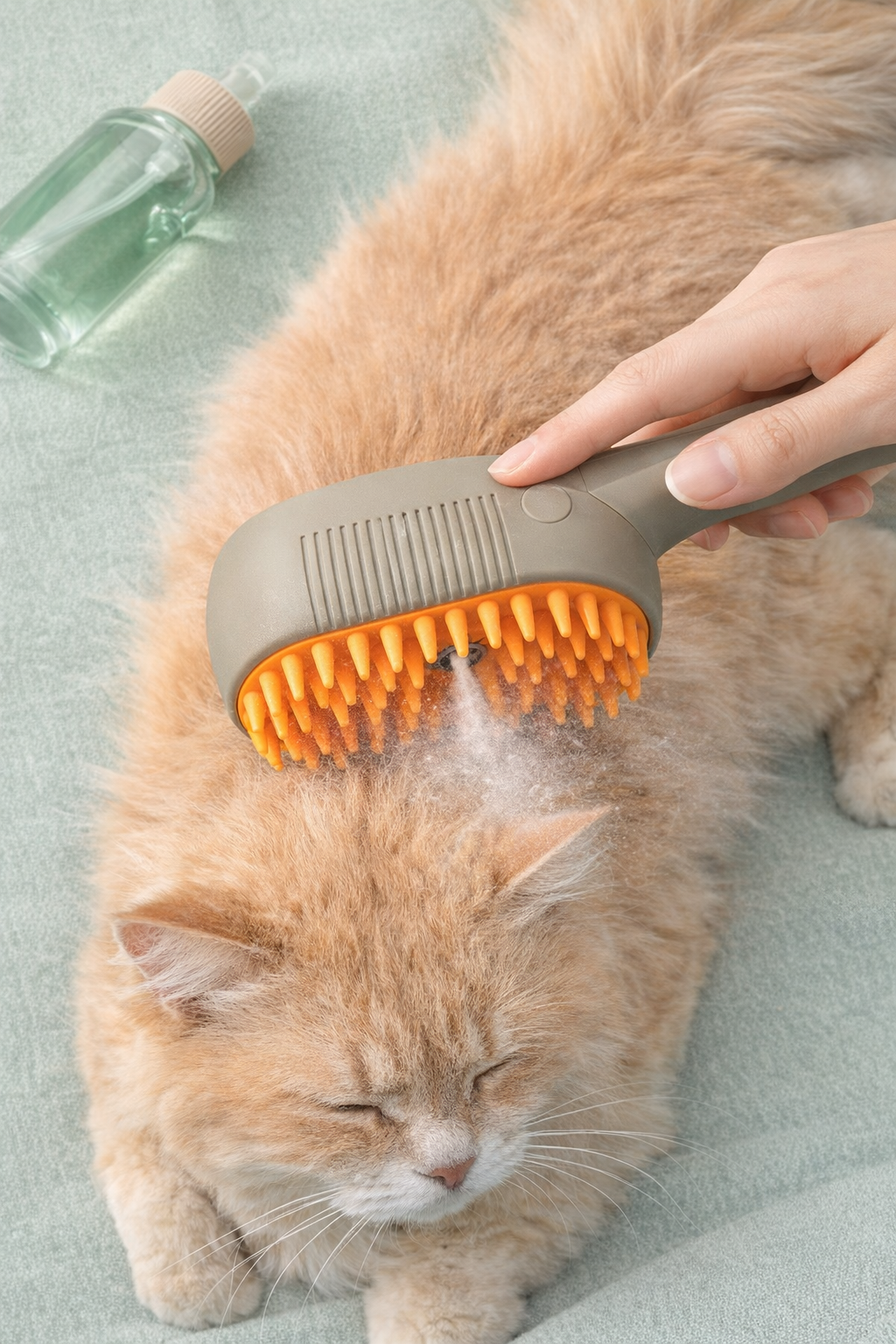 Bodyvana PetMist™ Spray Grooming Brush – Deshedding Brush for Cats & Dogs
