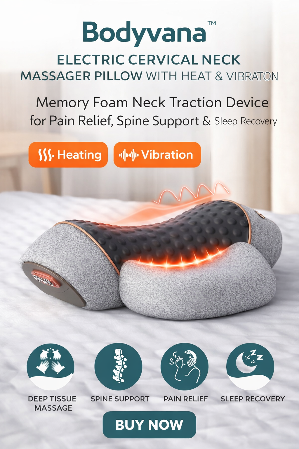 Bodyvana™ Electric Cervical Relief Pillow